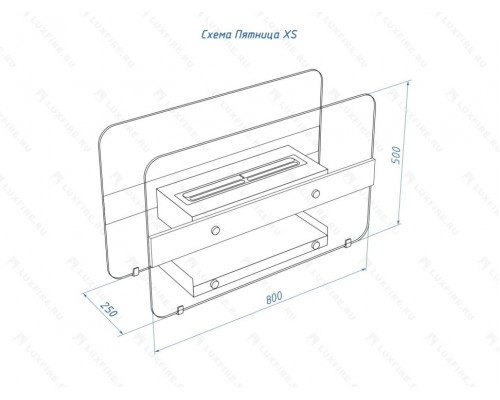 Напольный биокамин Lux Fire "Пятница"
