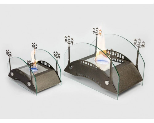 Биокамин настольный Lux Fire "Пушкинский мост" М (бронза)