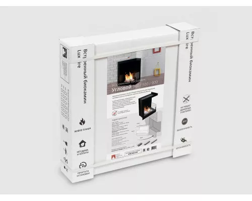 Встроенный биокамин Lux Fire Угловой 555 М (правый угол) Встроенный биокамин Lux Fire Угловой 555 М (правый угол)